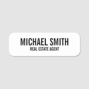 Modern Professional Personalised Name Tag
