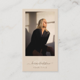Modern Professional Photo Business Card