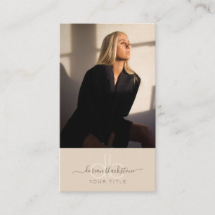 Modern Professional Photo Business Card
