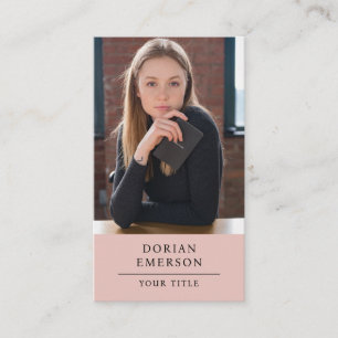 Modern Professional Photo Business Consultant Card