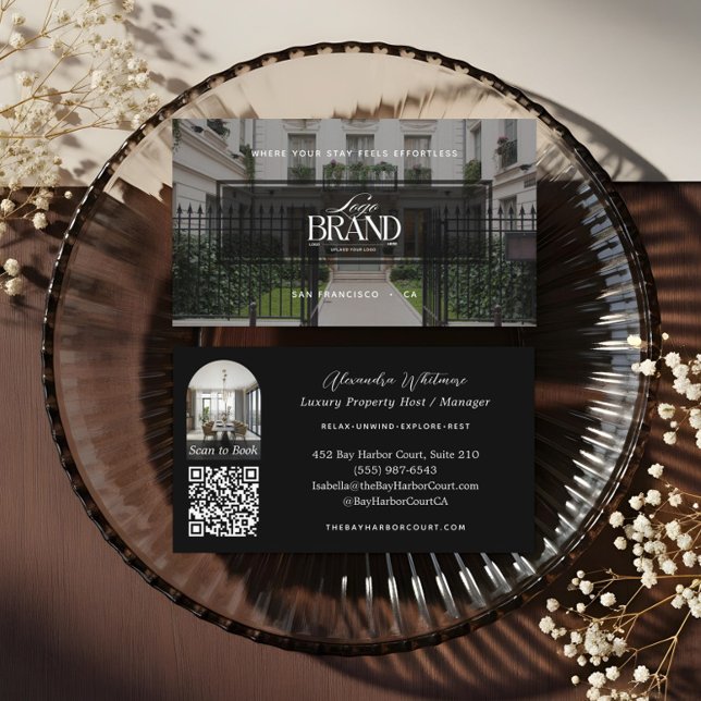 Modern Professional Photo Rental Property Logo Business Card (Modern Professional Photo Rental Property Logo Business Card)