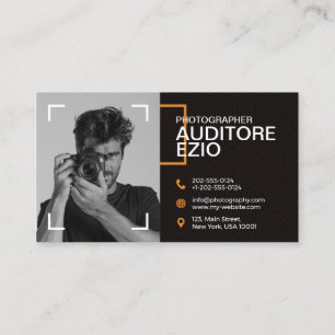 Modern Professional Photographer Business Card