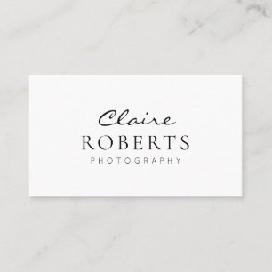 modern professional   photographer business card