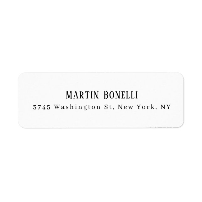 Modern Professional Plain Black & White Serif Font (Front)