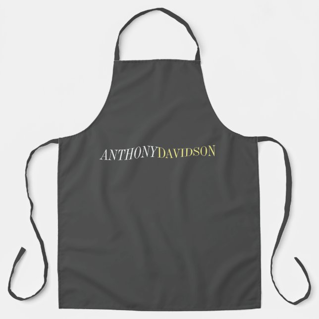 Modern Professional Plain Minimalist Apron (Front)