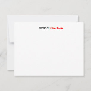Modern Professional Plain Minimalist Card