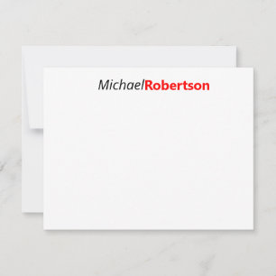 Modern Professional Plain Minimalist Card