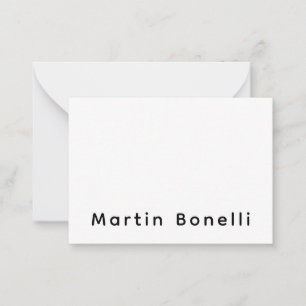 Modern Professional PlainCustom Own Name Card