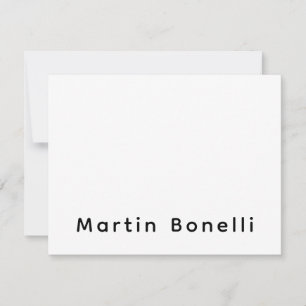 Modern Professional PlainCustom Own Name Card