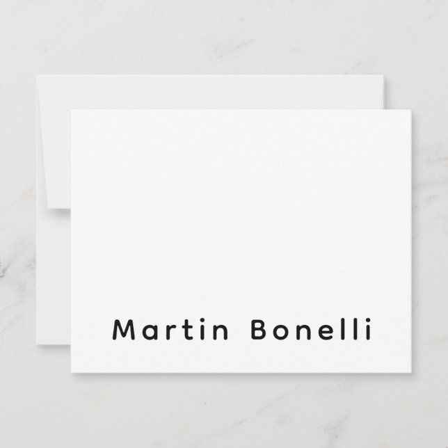 Modern Professional PlainCustom Own Name Card (Front)