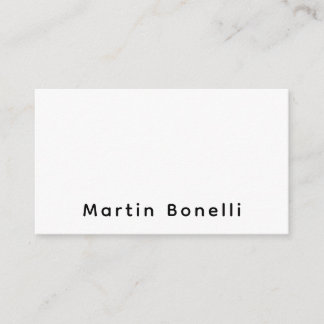 Modern Professional PlainCustom Own Name Enclosure Card
