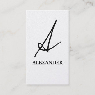 Modern Professional Platinum Business Card