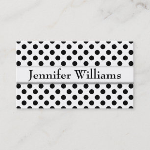 Modern Professional Polka Dot Business Cards