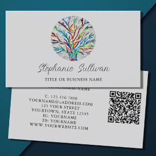 Modern Professional QR Code Business Card