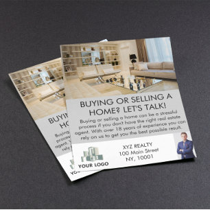 Modern Professional Real Estate Agent Custom Flyer