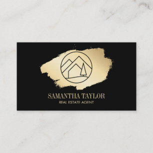 Modern Professional Real Estate Mountain Realty Bu Business Card