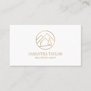 Modern Professional Real Estate Mountain Realty Bu Business Card