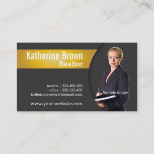 Modern, Professional, Realtor, Real Estate, Photo Business Card