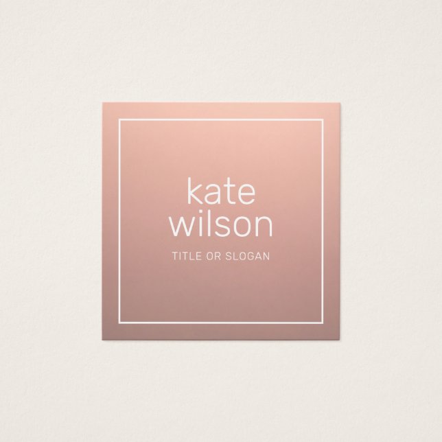 Modern Professional Rose Gold (Front)