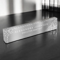 Modern Professional Silver Sparkle Glitter