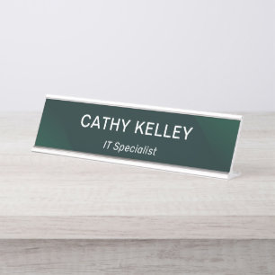 Modern Professional Simple Office Title  Desk Name Plate