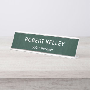 Modern Professional Simple Office Title  Desk Name Plate