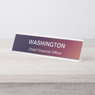 Modern Professional Simple Office Title Desk Name Plate