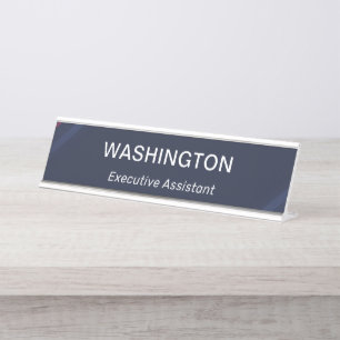 Modern Professional Simple Office Title  Desk Name Plate