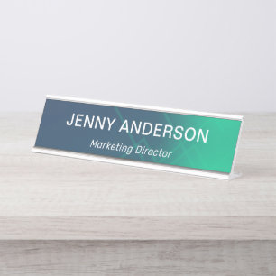 Modern Professional Simple Office Title  Desk Name Plate