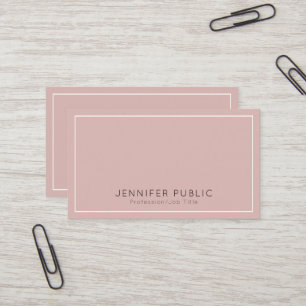 Modern Professional Simple Plain Elegant Colours Business Card