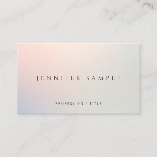 Modern Professional Simple Template Elegant Business Card (Front)