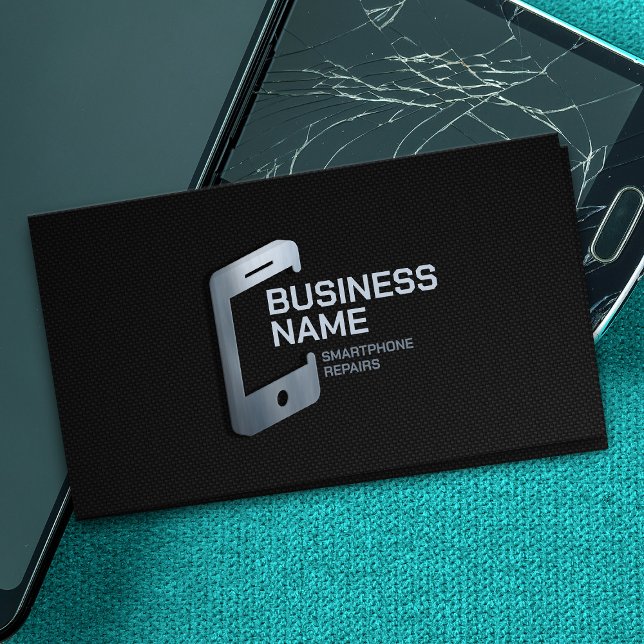 Modern Professional Smartphone Repair Business Car Business Card (Creator Uploaded)