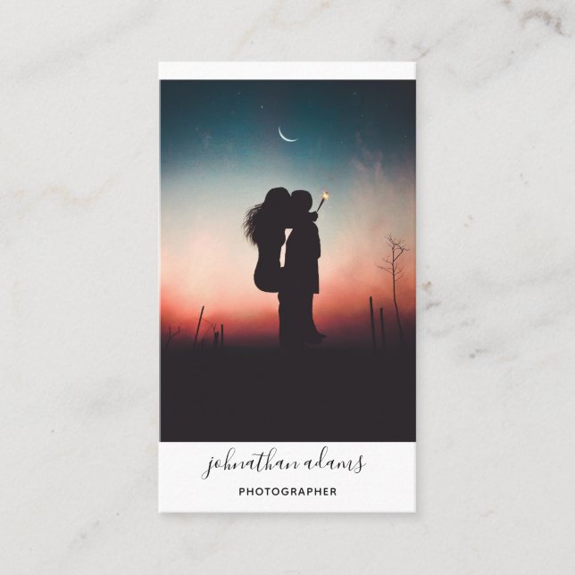 Modern Professional Social Media Photography Business Card (Front)