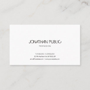Modern Professional Stylish Minimalist Template Business Card