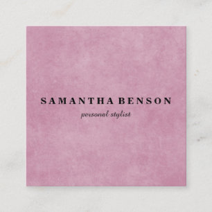 Modern Professional Stylist Chic Copper Rose Gold  Square Business Card
