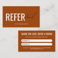 Modern professional terracotta refer a friend