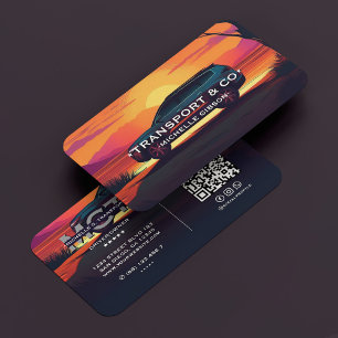 Modern Professional Transport Tour Guide Driver Business Card