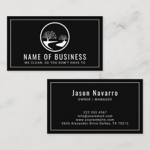 Modern Professional Tree Landscaping Business Card