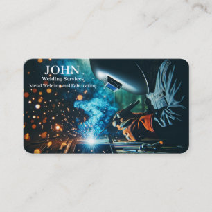 Modern Professional Welding Services - Welder  Business Card