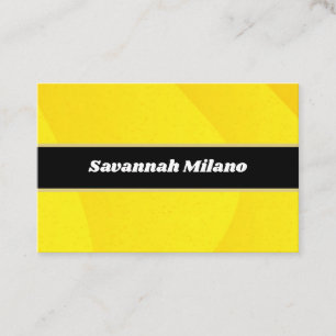 Modern Professional Yellow Business Card