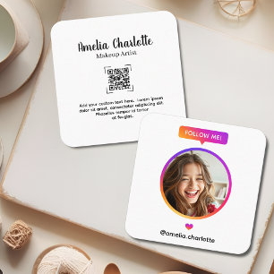 Modern Profile Photo Social Media Networking Calling Card