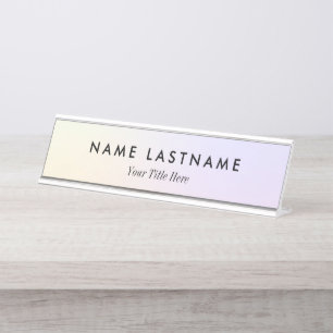 Modern Promotional Business Logo Desk Name Plate