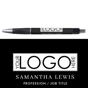 Modern Promotional Business Logo & Text Black
