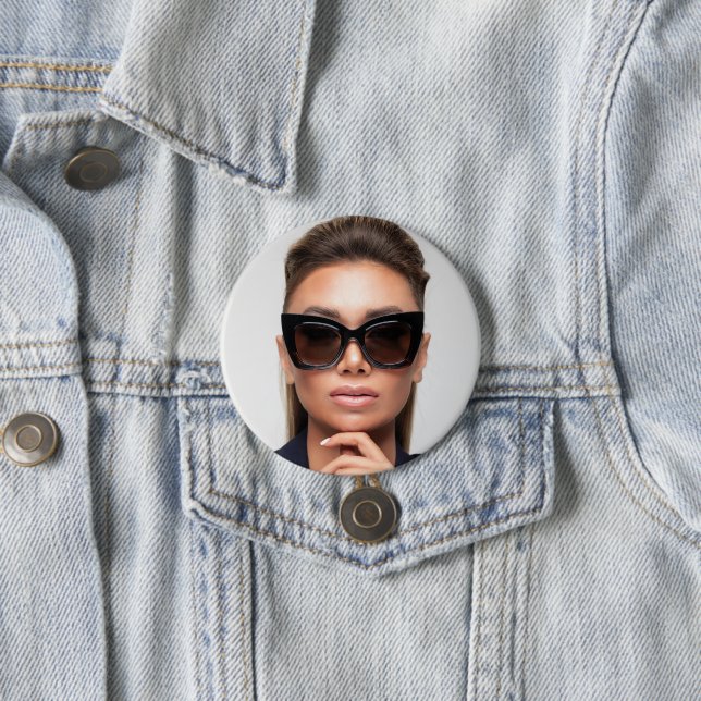 Modern Promotional Business Photography Photo 7.5 Cm Round Badge (In Situ)