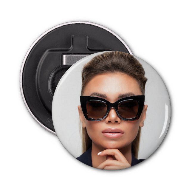 Modern Promotional Business Photography Photo Bottle Opener (Front)