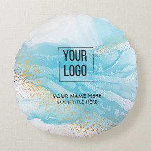 Modern Promotional Logo Business Round Cushion