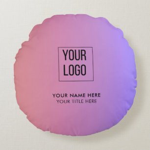 Modern Promotional Logo Business Round Cushion