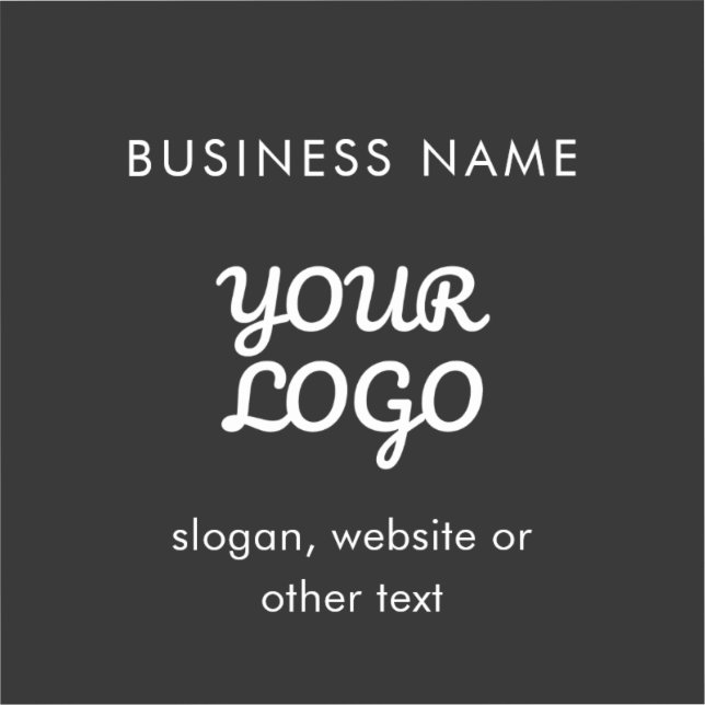 Modern Promotional Logo & Text | Editable Colour (Front)