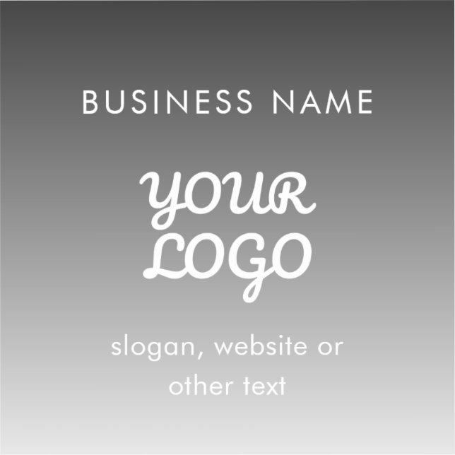 Modern Promotional Logo & Text | Editable Colour (Front)