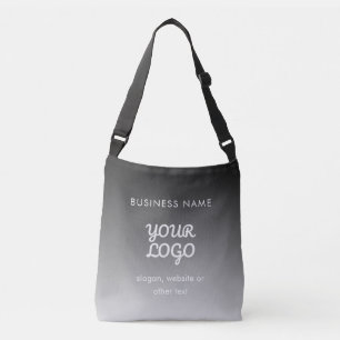 Modern Promotional Logo & Text   Editable Colour Crossbody Bag